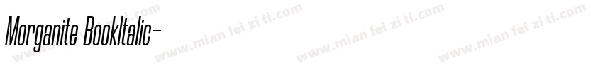 Morganite Bookltalic字体转换